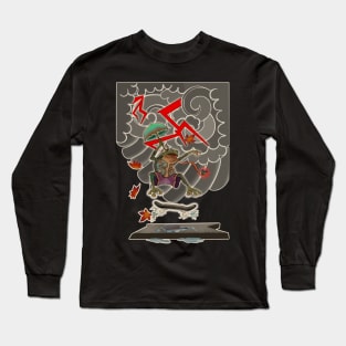 Skateboarding Frog Long Sleeve T-Shirt